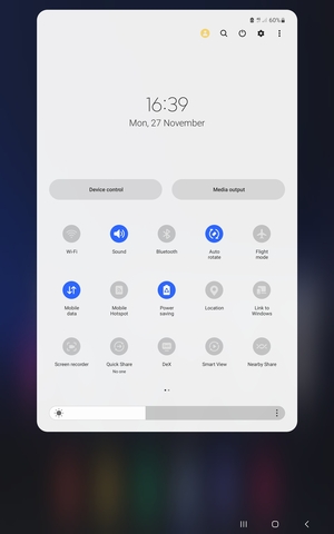Turn on Power saving