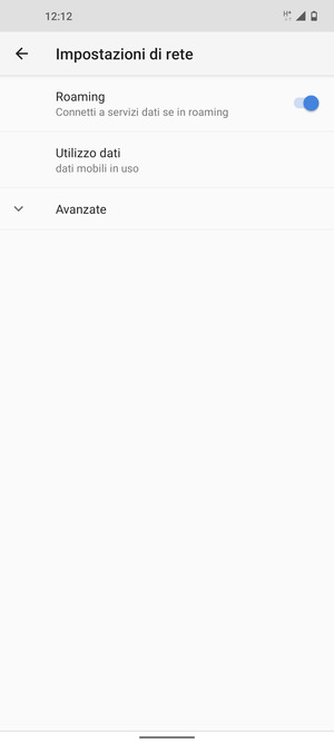Attiva o disattiva Roaming