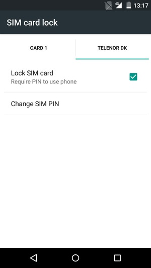Select the SIM card and select Change SIM PIN