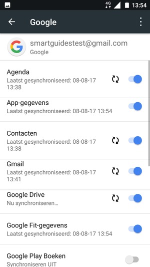 Uw contactpersonen van Google worden nu gesynchroniseerd met uw telefoon