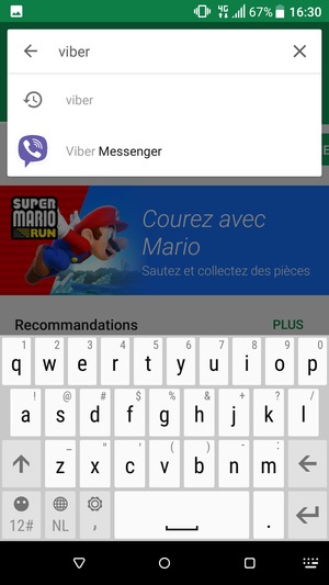 Saisissez le nom de l'appli et sélectionnez Entrée