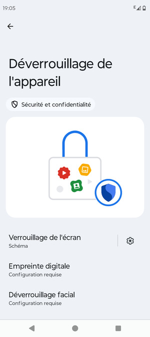 Votre téléphone est maintenant sécurisé par un écran de verrouillage