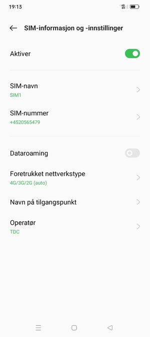 Velg Navn på tilgangspunkt