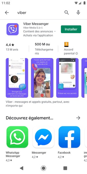 Sélectionnez l'appli