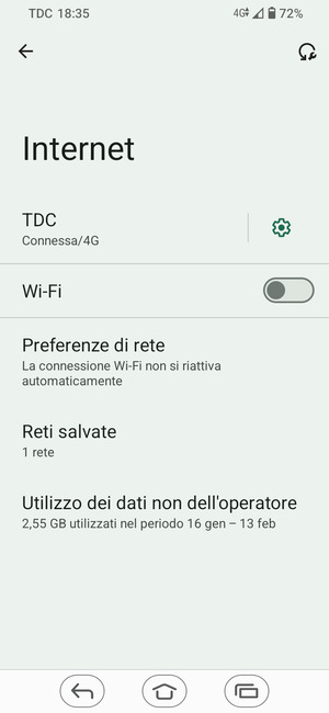 Attiva Wi-Fi