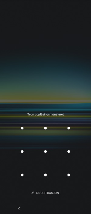 Telefonen din er nå sikret med en skjermlås