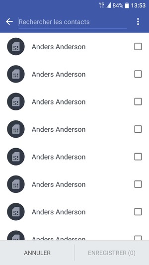 Sélectionnez le bouton du Menu