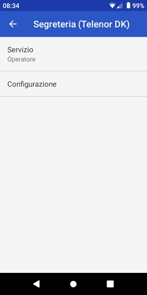 Seleziona Configurazione
