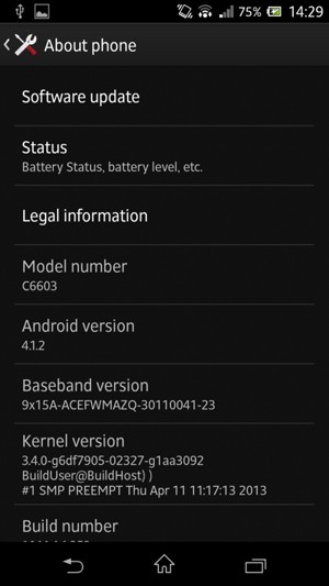 Select Software update