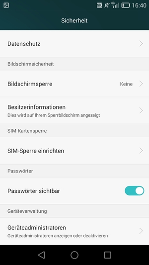 Wählen Sie SIM-Sperre einrichten
