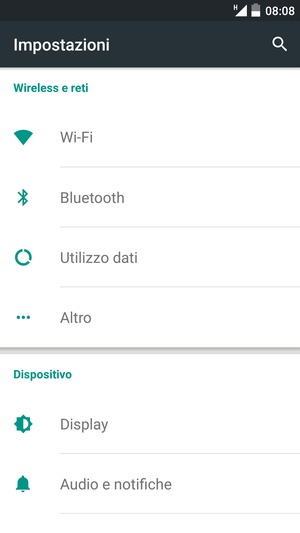 Seleziona Altro