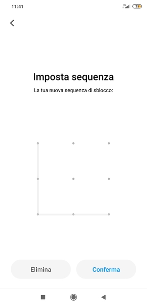 Seleziona Conferma