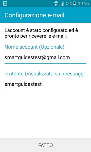 Scegli un nome per il tuo account e inserisci il tuo nome. Seleziona FATTO