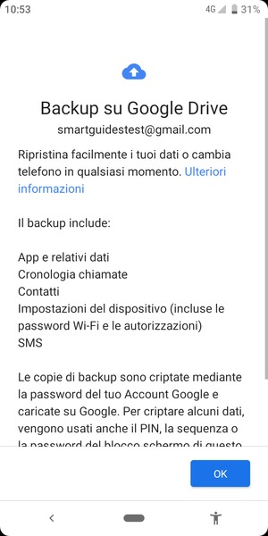 Seleziona OK