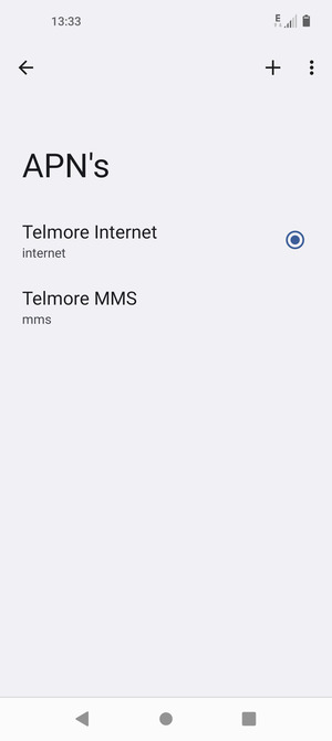 Selecteer de Menu-knop