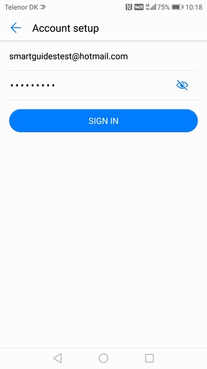 Enter your Hotmail address and Password. Select Next