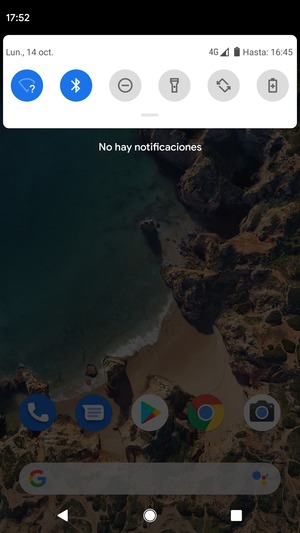 Deslice hacia abajo el menú superior de nuevo