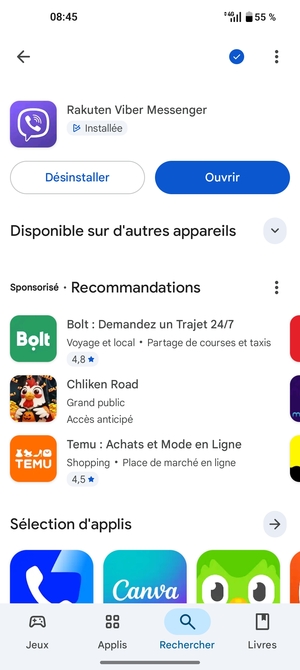 Sélectionnez Ouvrir