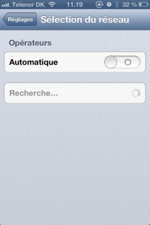 Désactiver Automatique