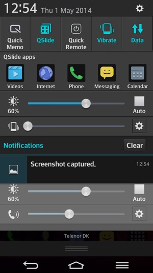 Select Vibrate to change to silent mode