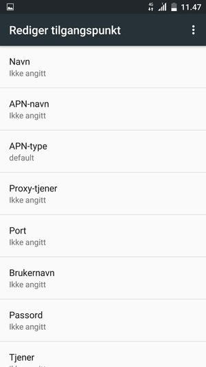 Skriv inn MMS-informasjon