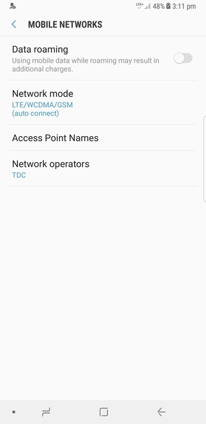 Select Access Point Names
