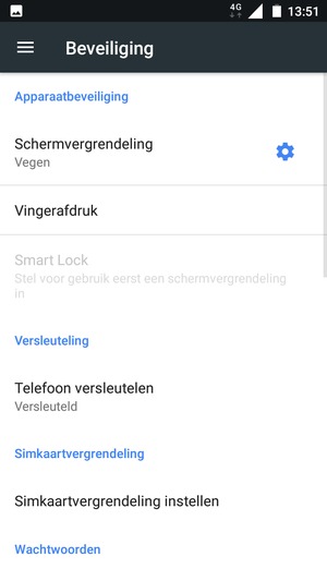 Selecteer Simkaartvergrendeling instellen