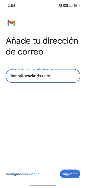 Introduzca su Dirección de correo electrónico y seleccione Siguiente