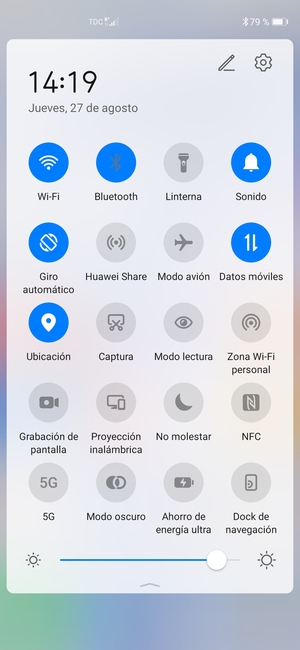 Desactive Wi-Fi y Bluetooth