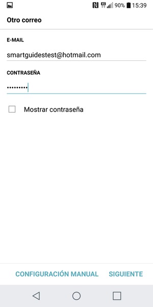 Introduzca su Dirección de correo electrónico y Contraseña. Seleccione SIGUIENTE