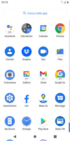 Seleziona Impostazioni