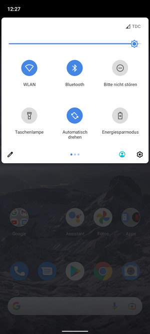 Schalten Sie WLAN und Bluetooth  aus
