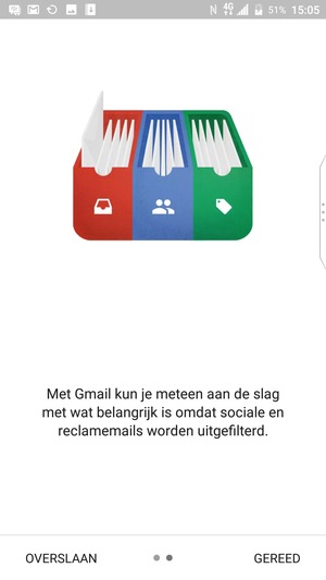 Selecteer GEREED