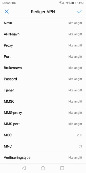 Skriv inn MMS-informasjon