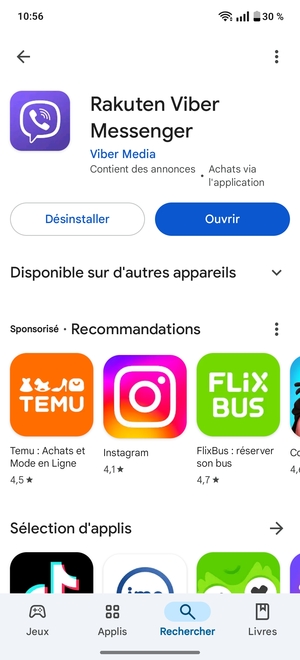 Sélectionnez Ouvrir