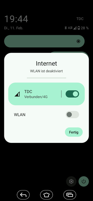 Wählen Sie Fertig