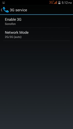 Select Network Mode