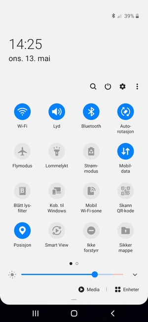 Slå av Wi-Fi og Bluetooth