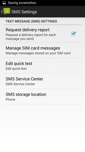 Select SMS Service Center