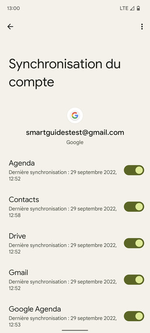 Sélectionnez le bouton du Menu