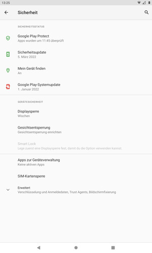 Wählen Sie SIM-Kartensperre