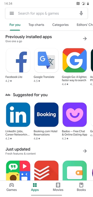 Select the Search bar