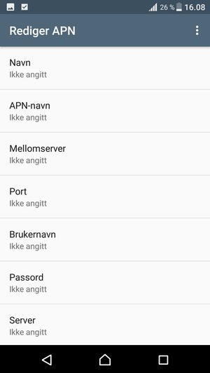 Bla ned og skriv inn MMS-informasjon