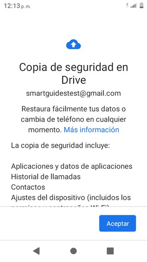 Seleccione Aceptar