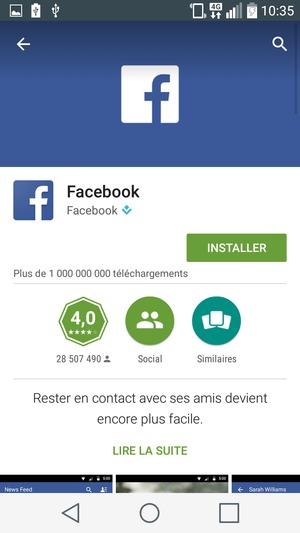 Sélectionnez INSTALLER