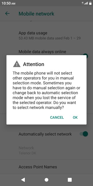 Select OK