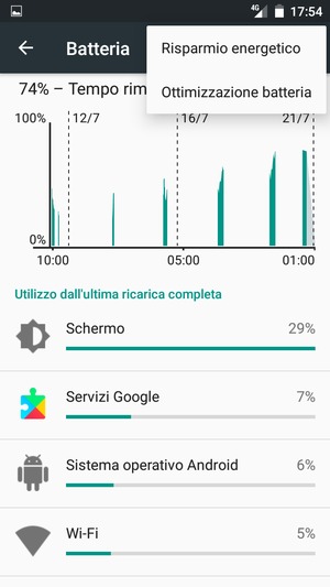 Seleziona Risparmio energetico
