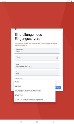 Wählen Sie Keiner