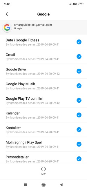 Välj Mer