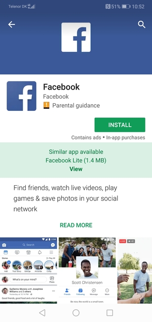 Select INSTALL